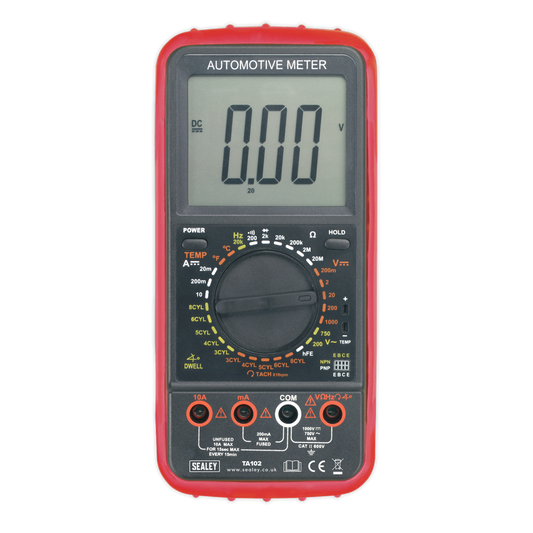 Sealey Digital Automotive Analyser 11 Function With Capped Test Probes TA102