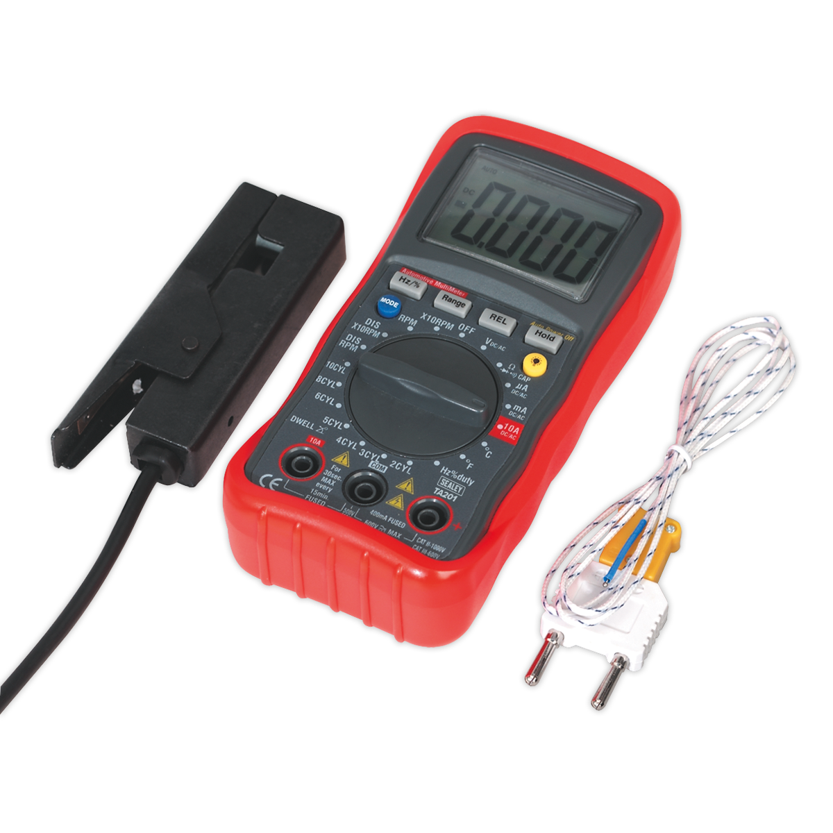Sealey Digital Automotive Test Analyser 13 Function With Inductive Coupler TA201