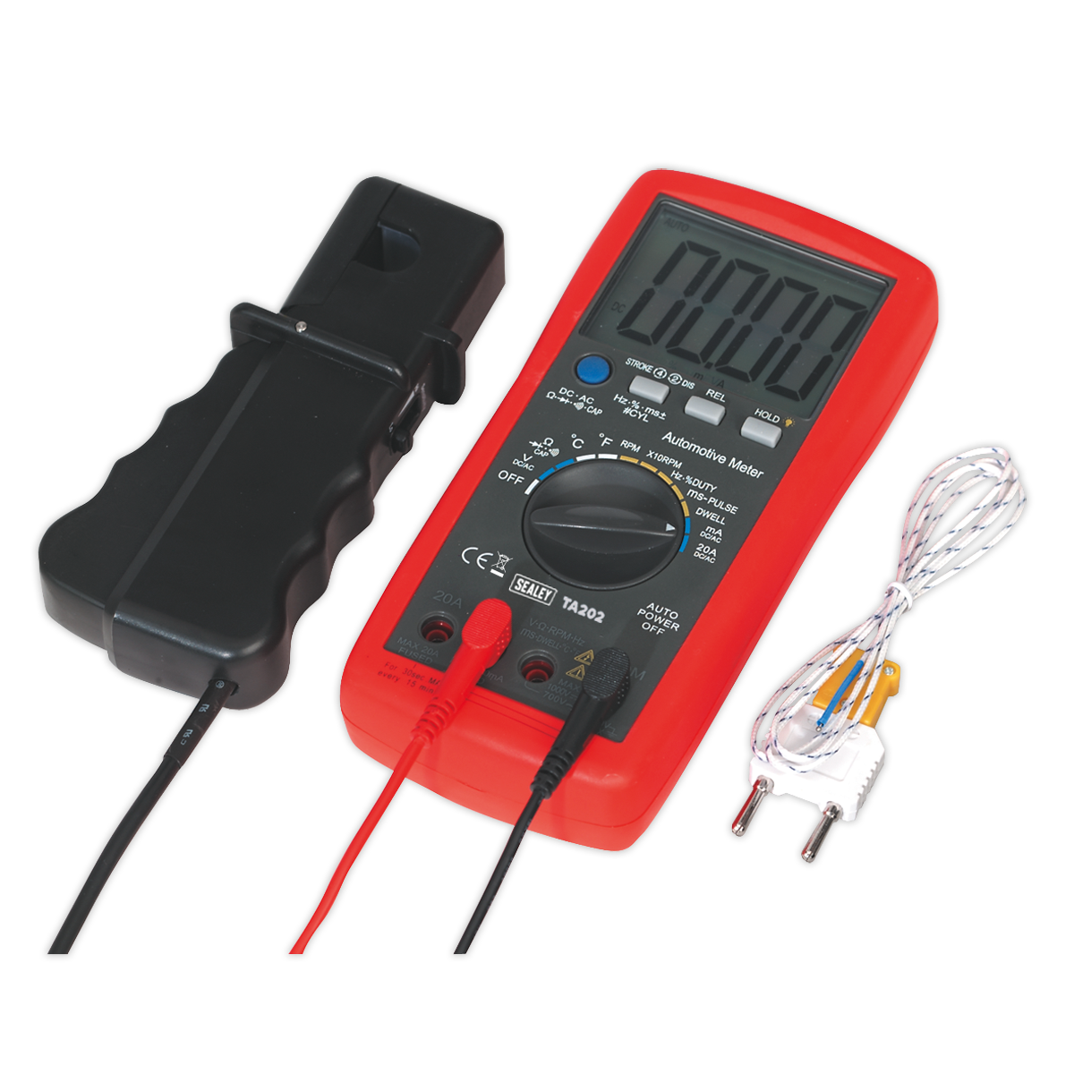Sealey Digital Automotive Test Analyser 14 Function With Inductive Coupler TA202