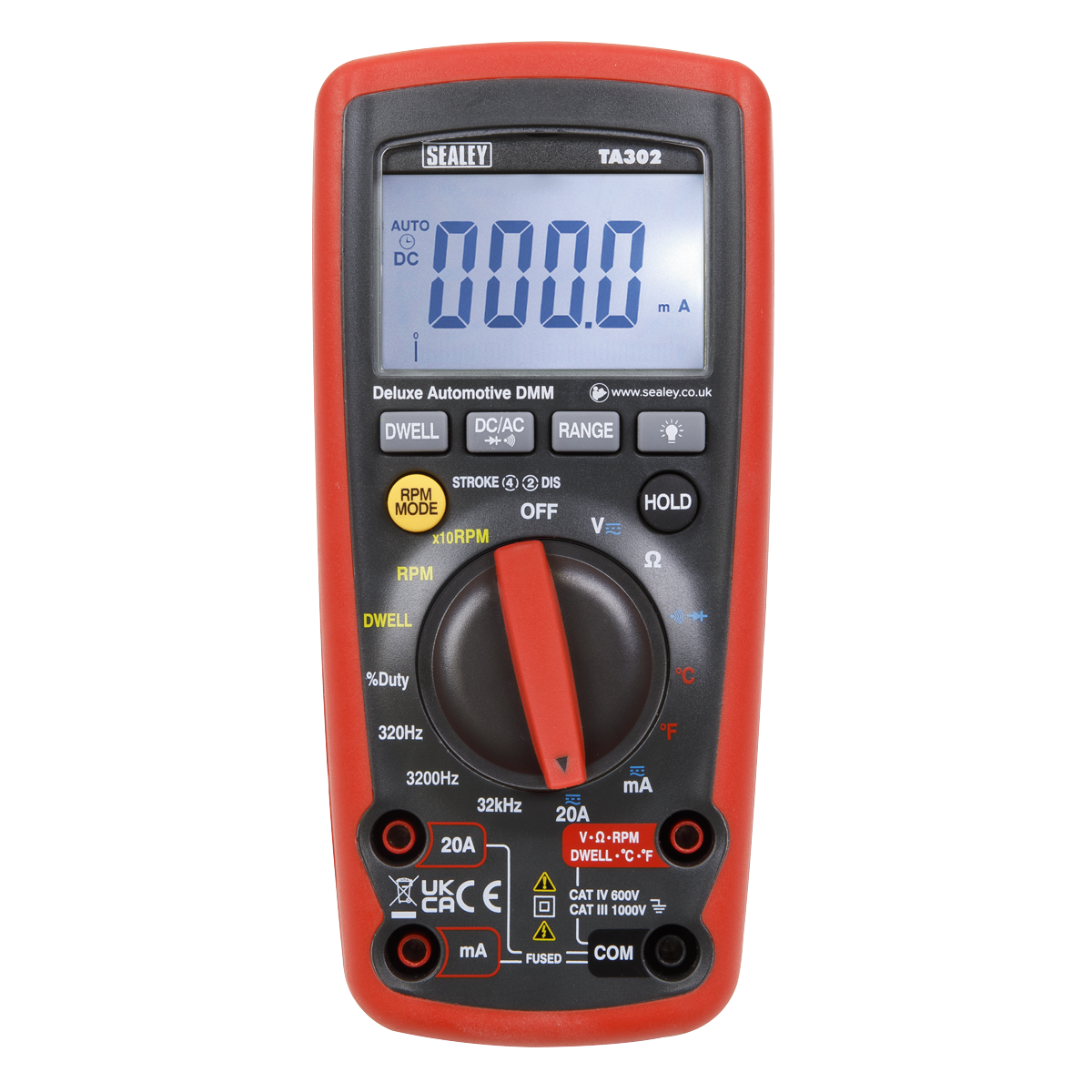 Sealey Digital Automotive Test Analyser 12 Function With Inductive Coupler TA302