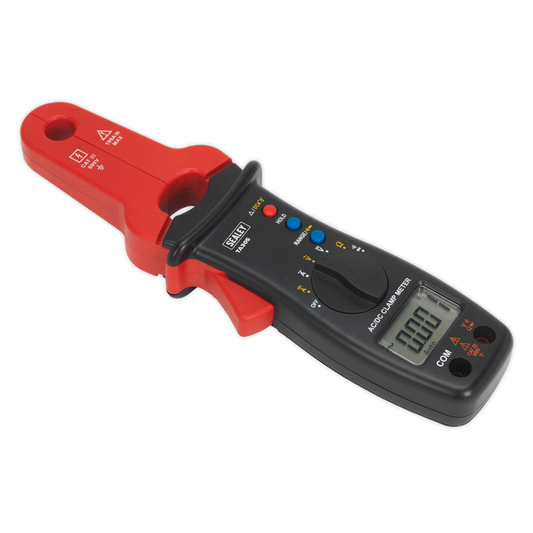 Sealey AC/DC Automotive Electrician Clamp Meter & Multimeter Red/Black TA305