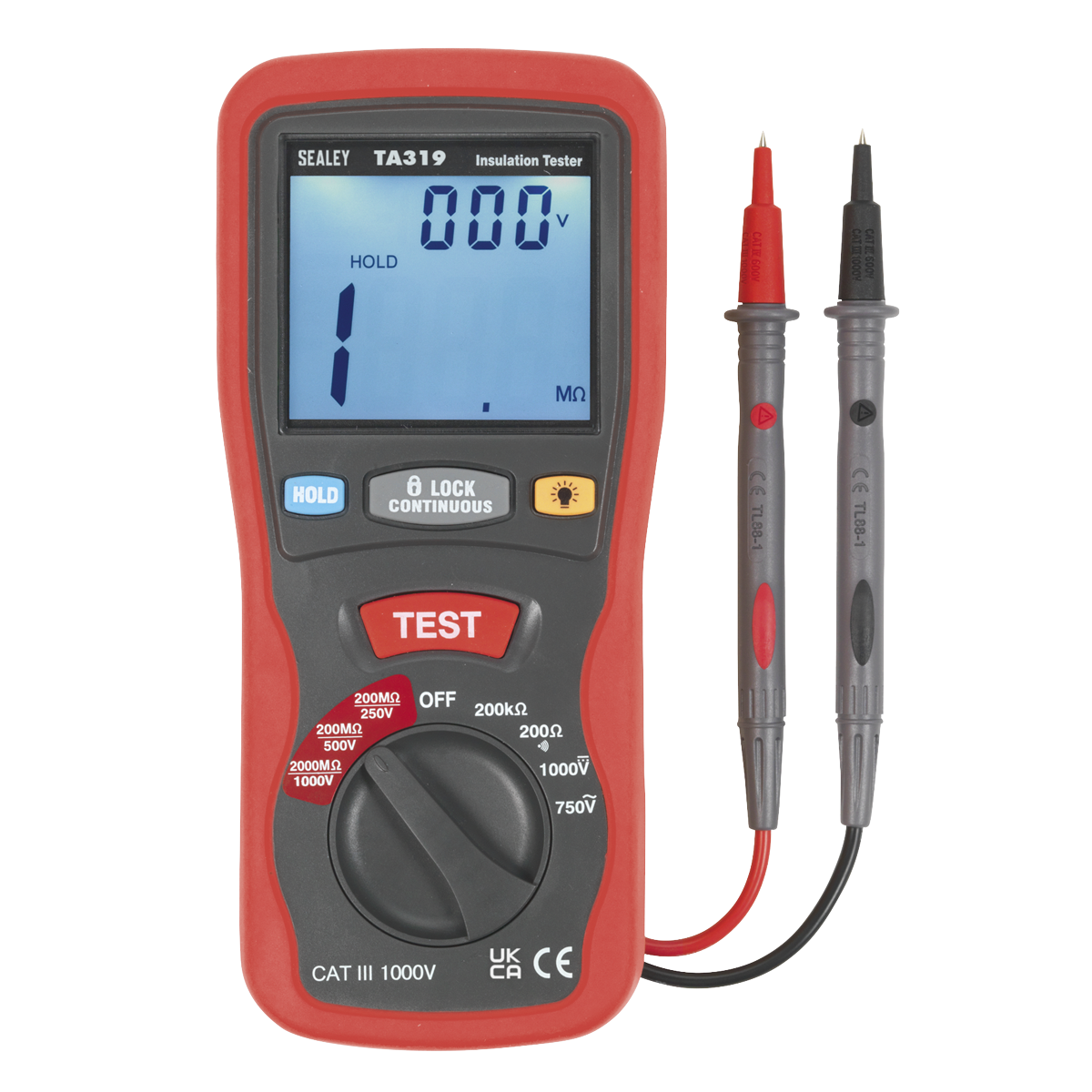 Sealey Digital Insulation Tester Diagnostic For Hybrid & Electric Vehicles TA319