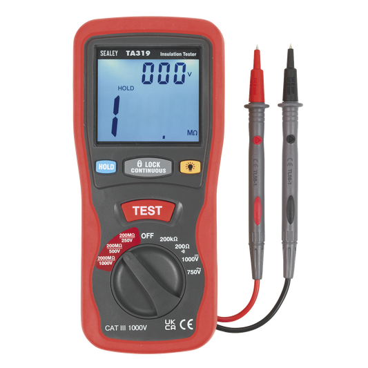 Sealey Digital Insulation Tester Diagnostic For Hybrid & Electric Vehicles TA319