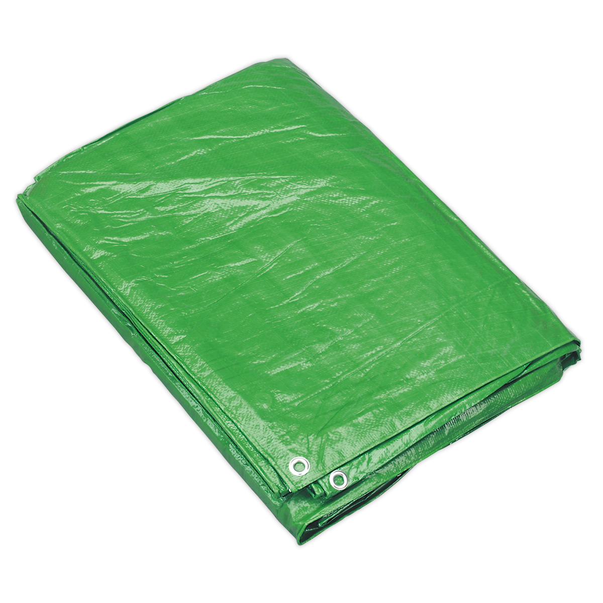 Sealey Tarpaulin 1.83 x 2.44M Waterproof 130g/m² Polyethylene Green TARP68G