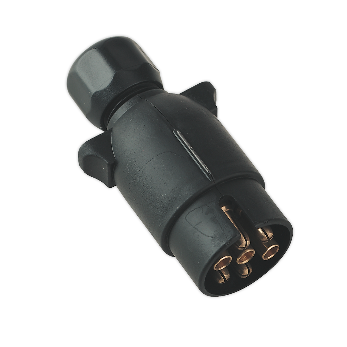 Sealey Towing Plug For Vehicles From Plastic N-Type 12V 7-Pin - Black TB05