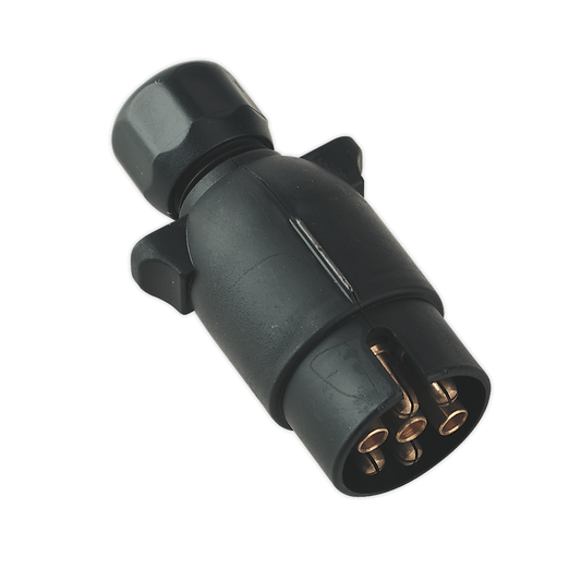 Sealey Towing Plug For Vehicles From Plastic N-Type 12V 7-Pin - Black TB05