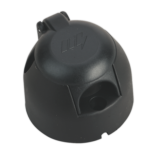 Sealey Towing Socket N-Type Manufactured From Plastic 12V 7-Pin - Black TB07