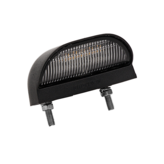 Sealey Number Licence Plate Lamp Light With Twin Cables 12-24V LED Black TB12LED