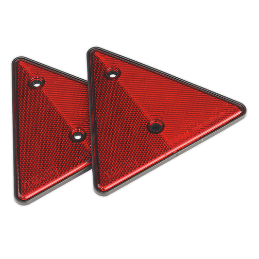Sealey Rear Reflective Reflex Red Triangles E-Approved - Pack of 2 Pieces TB17