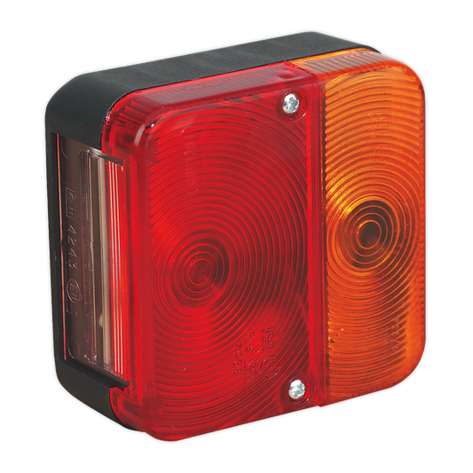 Sealey Rear Square Lamp Cluster 12V With Bulbs & 4-Functions E-Approved TB18