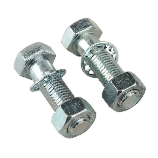 Sealey Tow-Ball Bolts & Nuts With Shake-Proof Washers M16 x 55mm Pack of 2 TB27