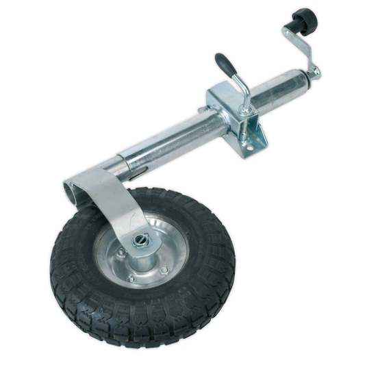 Sealey Jockey Wheel & Clamp 48mm Zinc Plated 260mm Pneumatic Wheel TB372