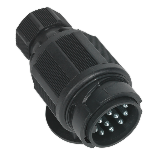 Sealey 12V 13-Pin Plastic Euro Towing Plug Twin Inlet Double Cable Entry TB54