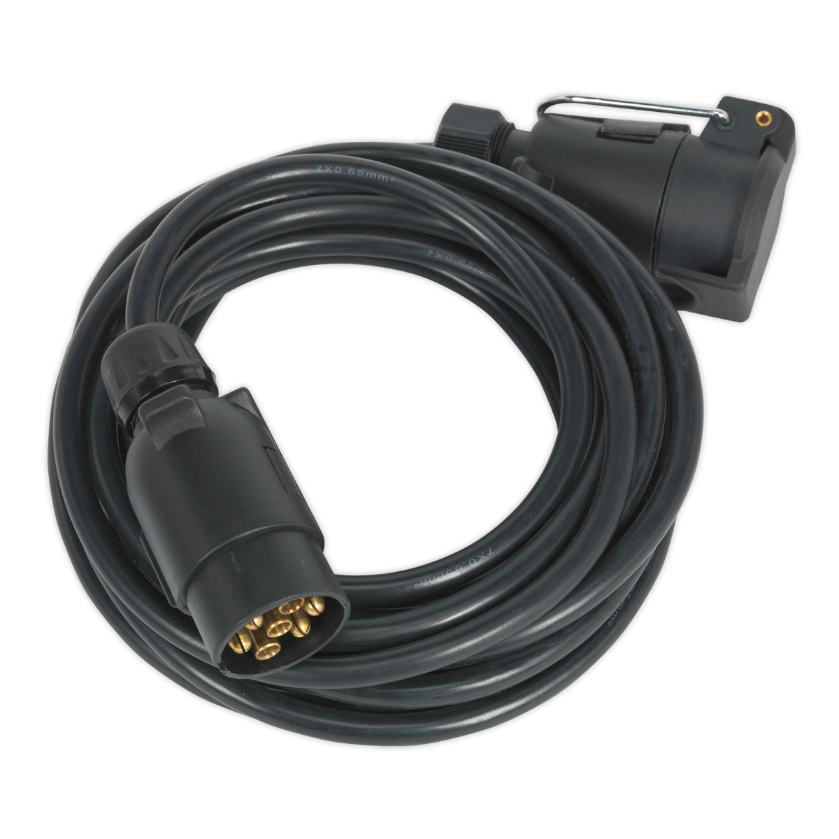 Sealey Extension Lead 7-Pin N-Type Socket & Plug Trailer/Caravan 6m TB57