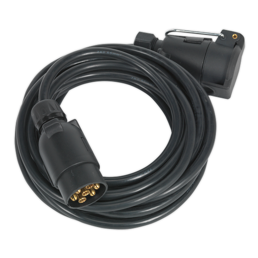 Sealey Extension Lead 7-Pin N-Type Socket & Plug Trailer/Caravan 6m TB57