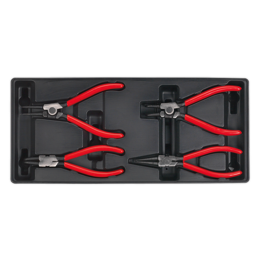 Sealey Tool Tray With Circlip Pliers 4 Piece Set Suitable For AP24 Series TBT03