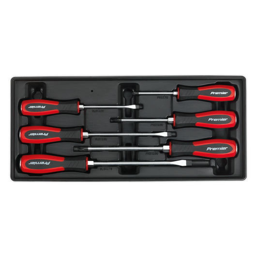 Sealey Tool Tray With Hammer-Thru Screwdriver Set 6 Pcs 176.5x 397x55mm TBT29