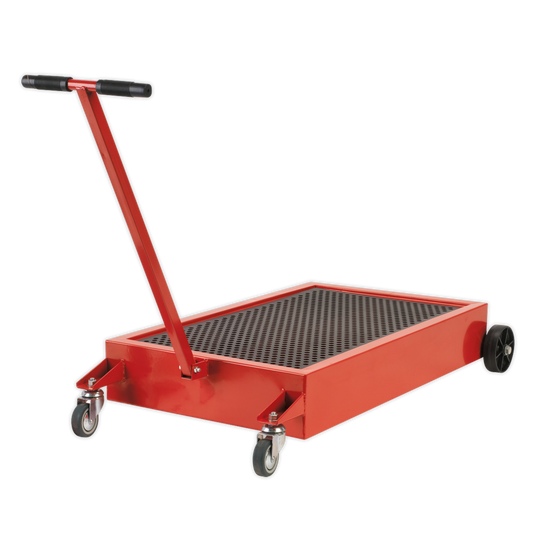 Sealey 64L Low Level Oil Drainer With Gravity Drain Tap & Handle 64 Litre AK467D