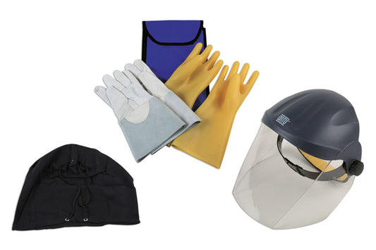 LASER 6771 Hybrid Electric Vehicle Personal Safety Pack Face Shield Gloves Bag