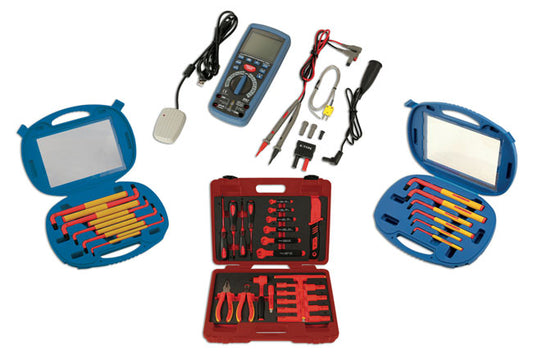 LASER 6772 Hybrid Electric Vehicle Tools Safety Pack Multimeter Tester Socket