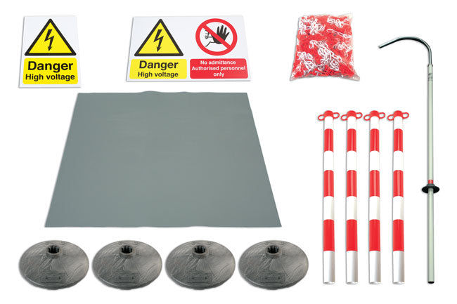LASER 6773 Hybrid Master Safety Pack Floor Matting Pole Sign Post Base Chain