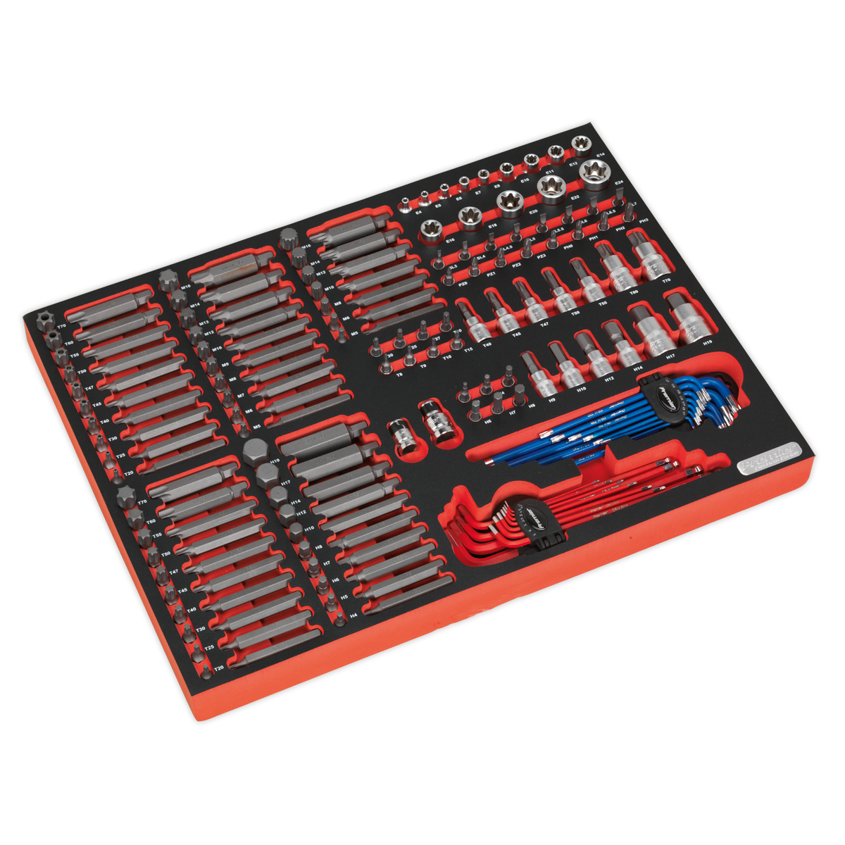 Sealey Tool Tray With Specialised Bits & Sockets 177 Pieces 530x397x45mm TBTP07