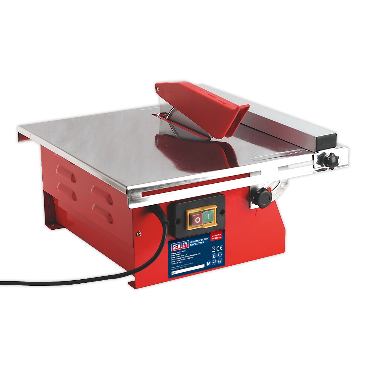 Sealey Tile Cutter 180mm 230V VDE Approved With Magnetic Safety Switch TC180