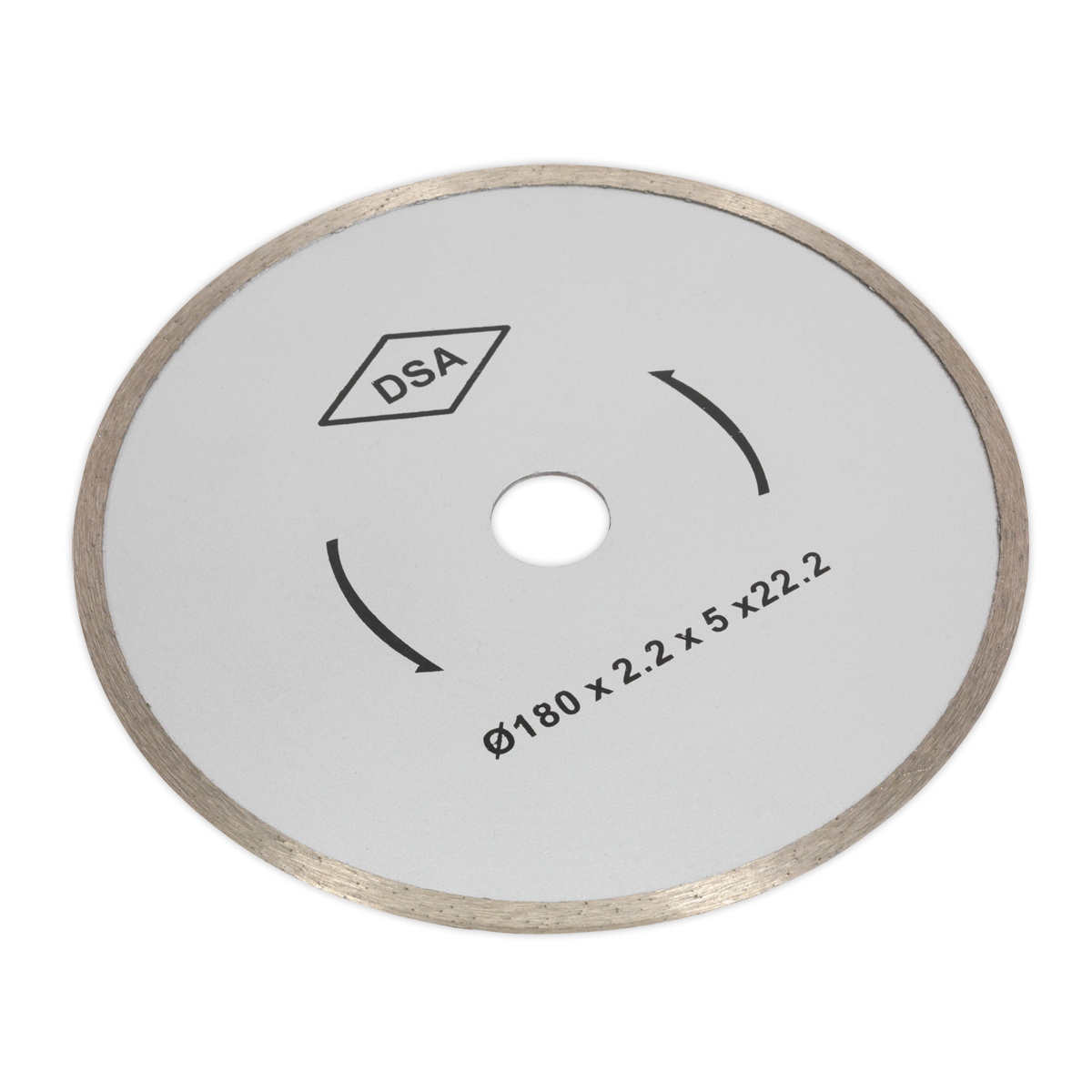 Sealey Continuous Rimmed Diamond Cutting Blade Ø180mm For TC180 TC180B/04