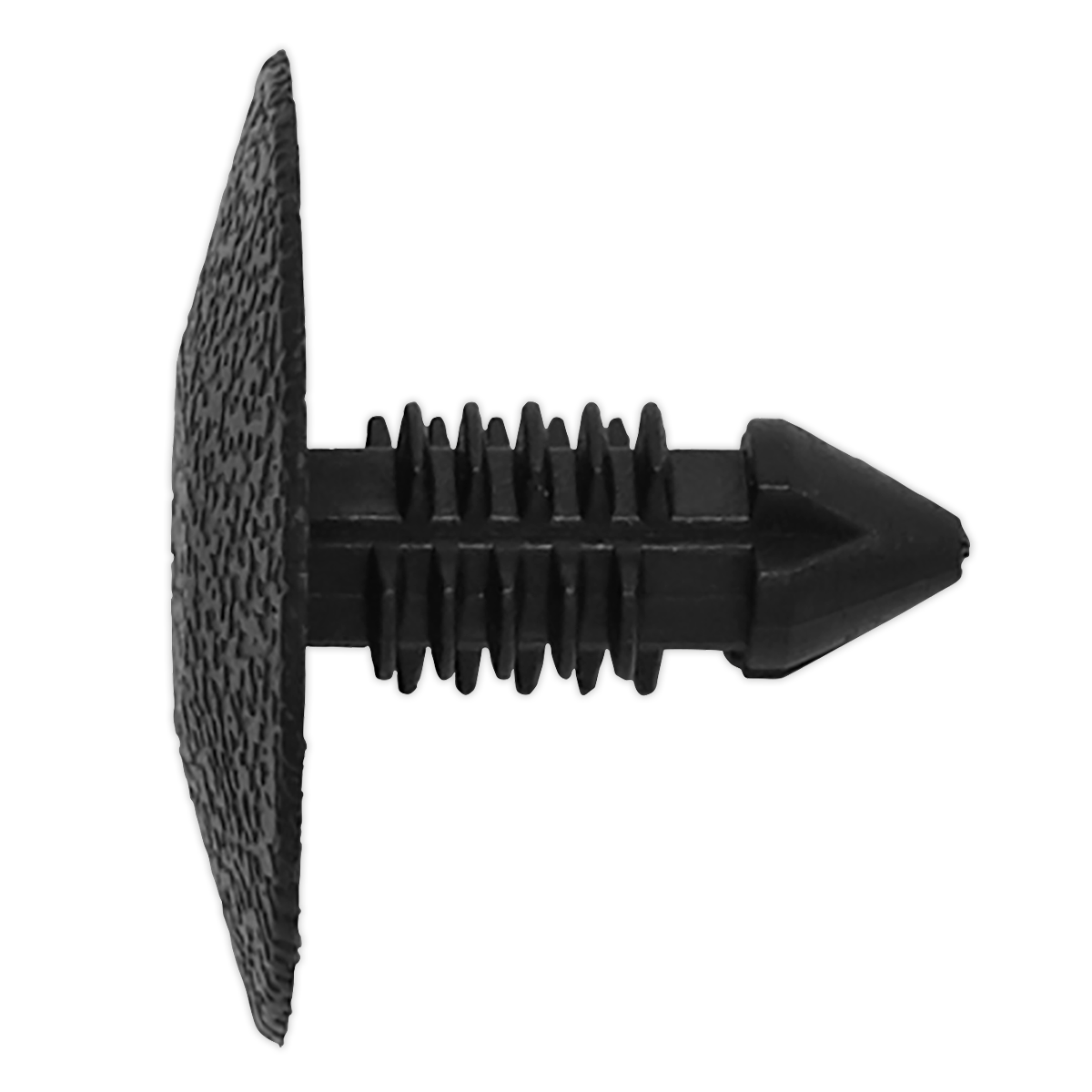 Sealey Fir Tree Clip 7.2mm Hole Ø18mm x 30mm Black - Pack of 20 Pieces TCFT2420U
