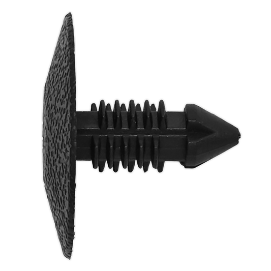 Sealey Fir Tree Clip 7.2mm Hole Ø18mm x 30mm Black - Pack of 20 Pieces TCFT2420U