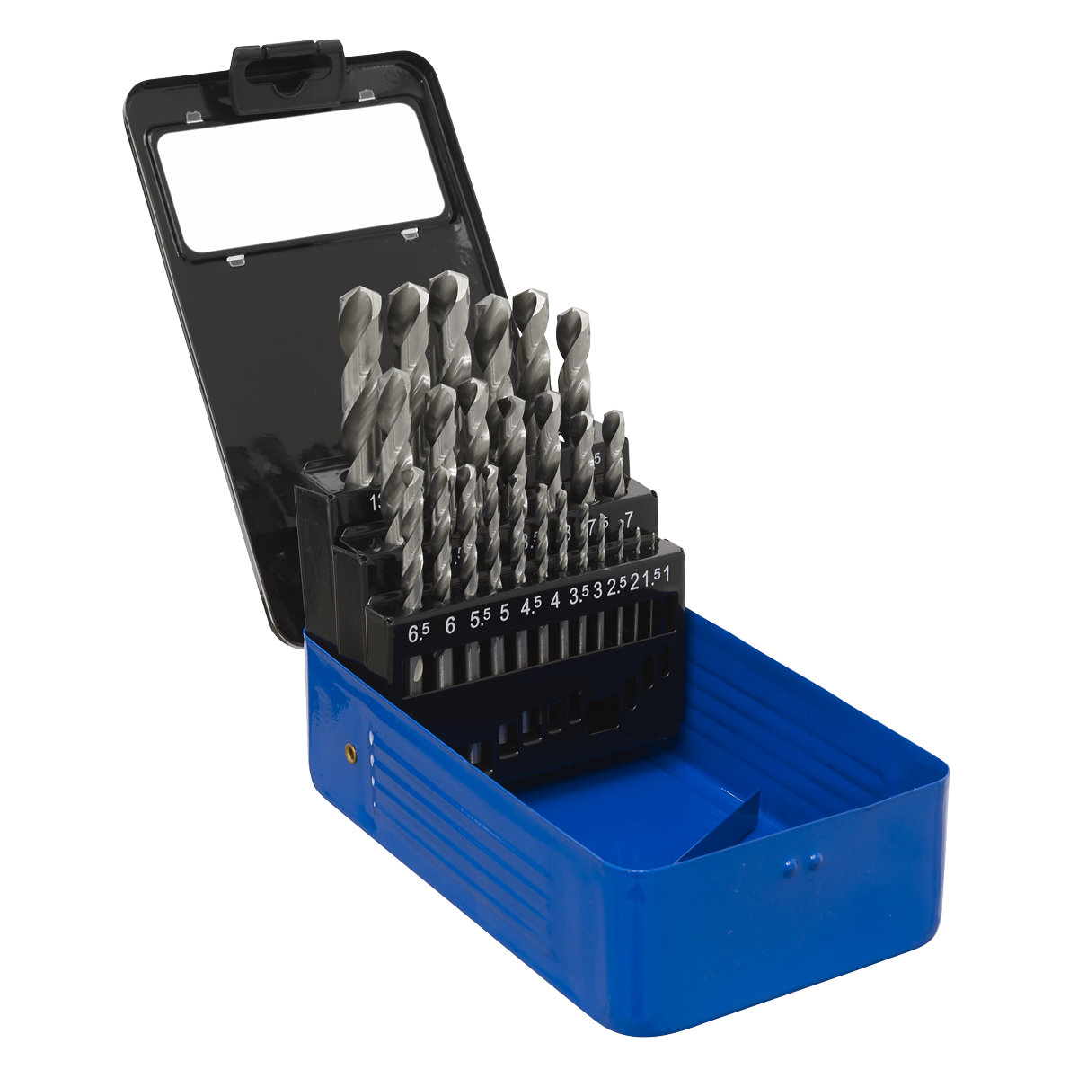 Sealey Drill Bit Set HSS 25 Pieces Metric Supplied In Display Case AK47251