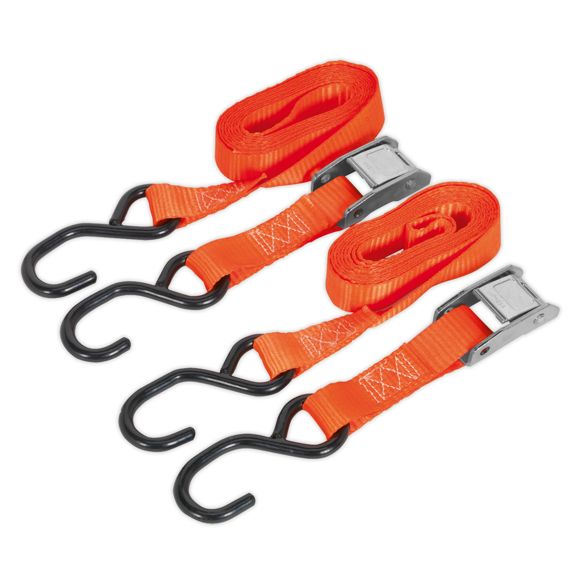 Sealey Cam Buckle Tie Down 25mm x 2.5m Polyester Webbing 500kg TD05025CS