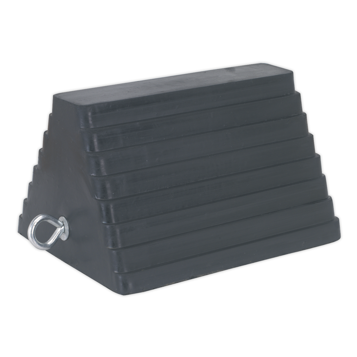 Sealey Rubber Wheel Chock 4.3kg Single Reinforced Tyre Stopper Blocker WC03