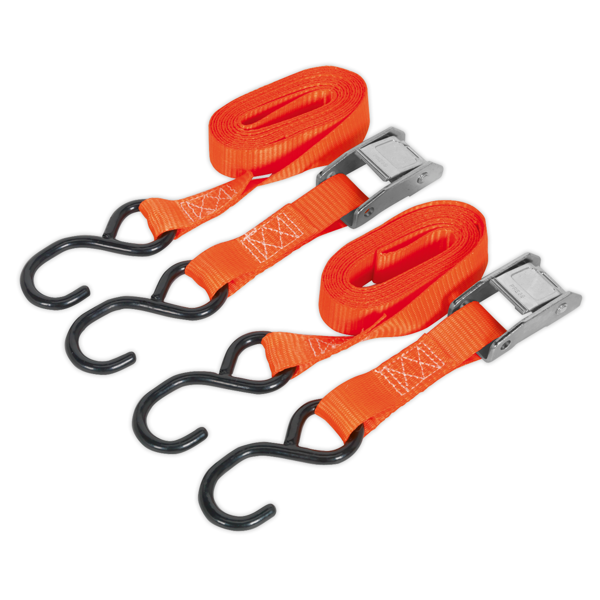 Sealey Cam Buckle Tie Down 25mm x 2.5m Polyester Webbing 520kg TD2525CS