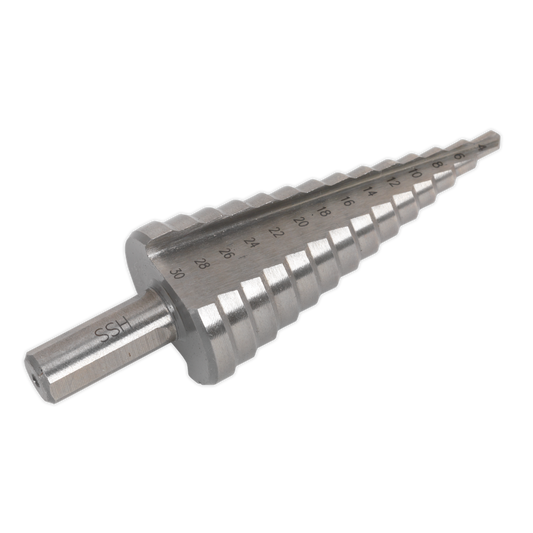 Sealey High-Speed Double Straight Flute M2 Step Drill Bit 4-30mm AK4732