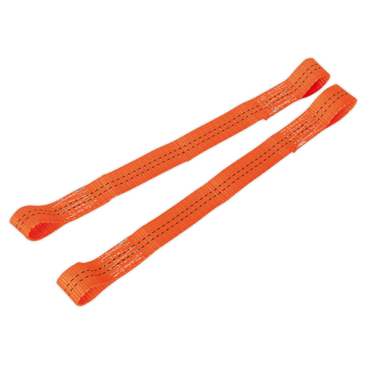 Sealey Tie Down Securing Loop Polyester Webbing Breaking Strain 2000kg 2pc TDL01