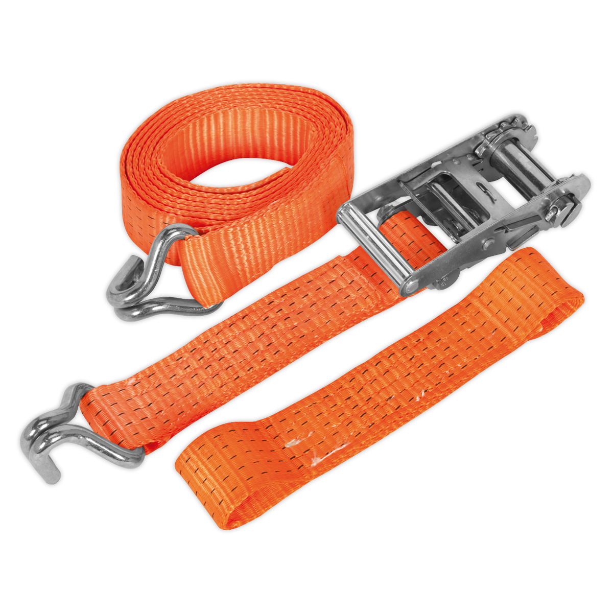 Sealey Car Transporter Ratchet Tie Down 50mm 3m Alloy Wheel Single 5000kg TDRWA