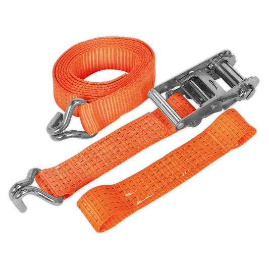 Sealey Car Transporter Ratchet Tie Down 50mm 3m Alloy Wheel Single 5000kg TDRWA