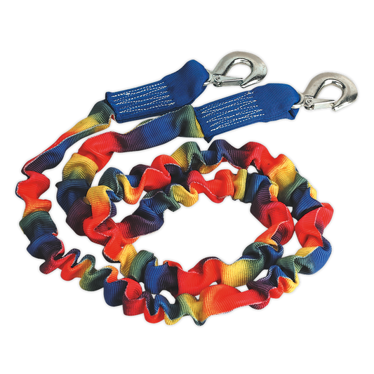 Sealey Tow Rope Heavy Duty Stitched Hook 3000kg Rolling Load Capacity TH3002