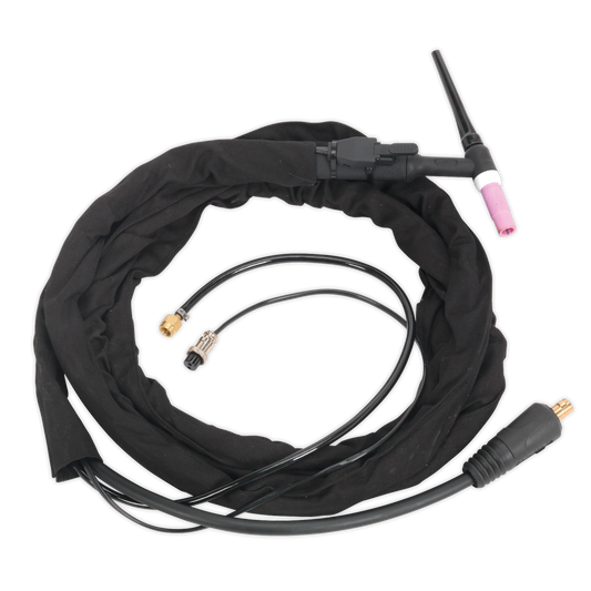 Sealey 16mm² Inverter TIG Welding Torch With Push-Button 2-Pin Connector TIG11S