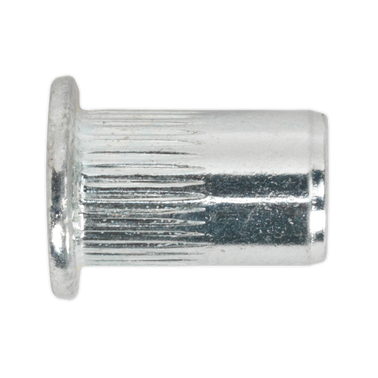 Sealey Threaded Insert Splined Zinc Plated M8 x 1.25mm Pack of 50 Pieces TISM8