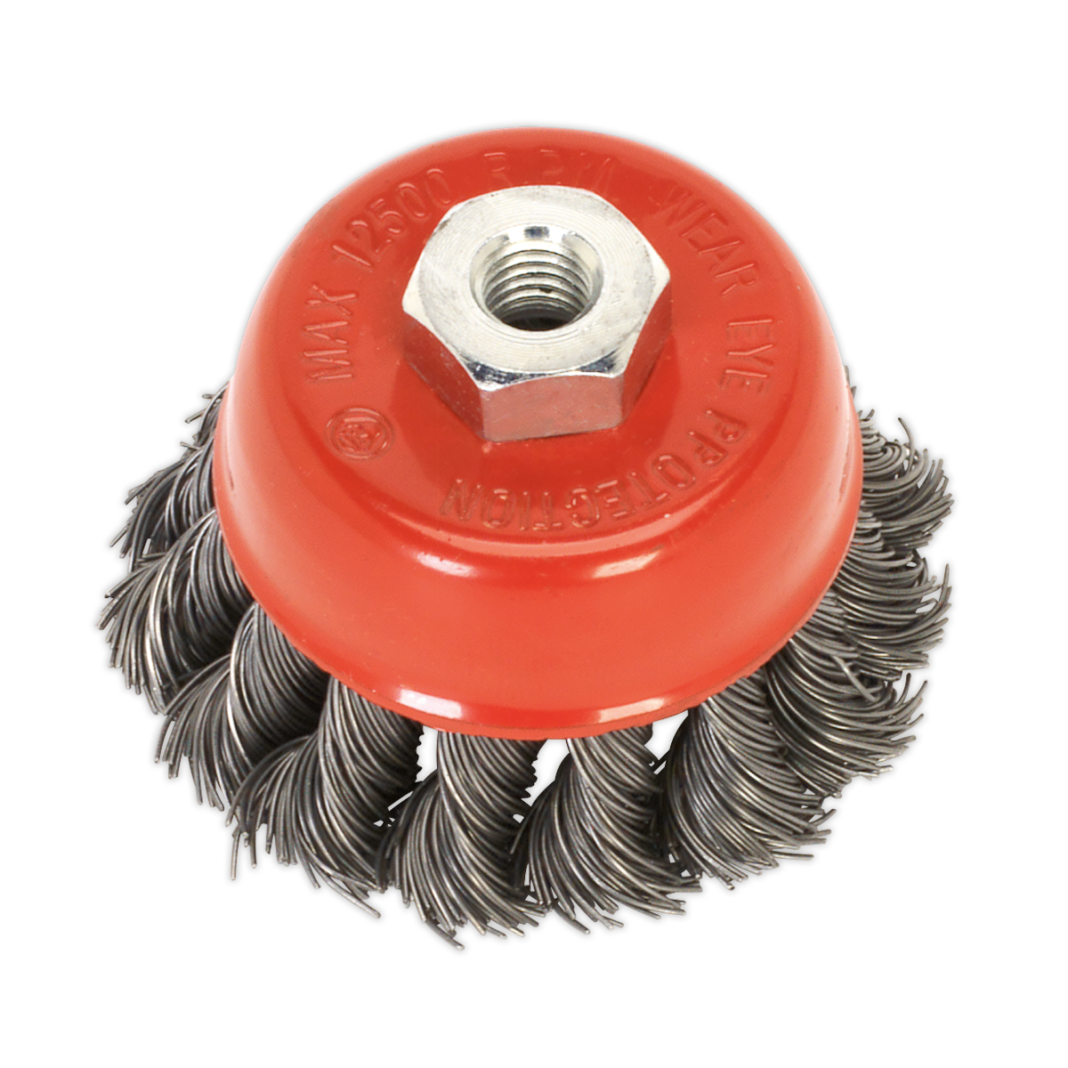 Sealey Ø65mm Twist Knot Wire Cup Brush With Steel Filaments M14 x 2mm TKCB651