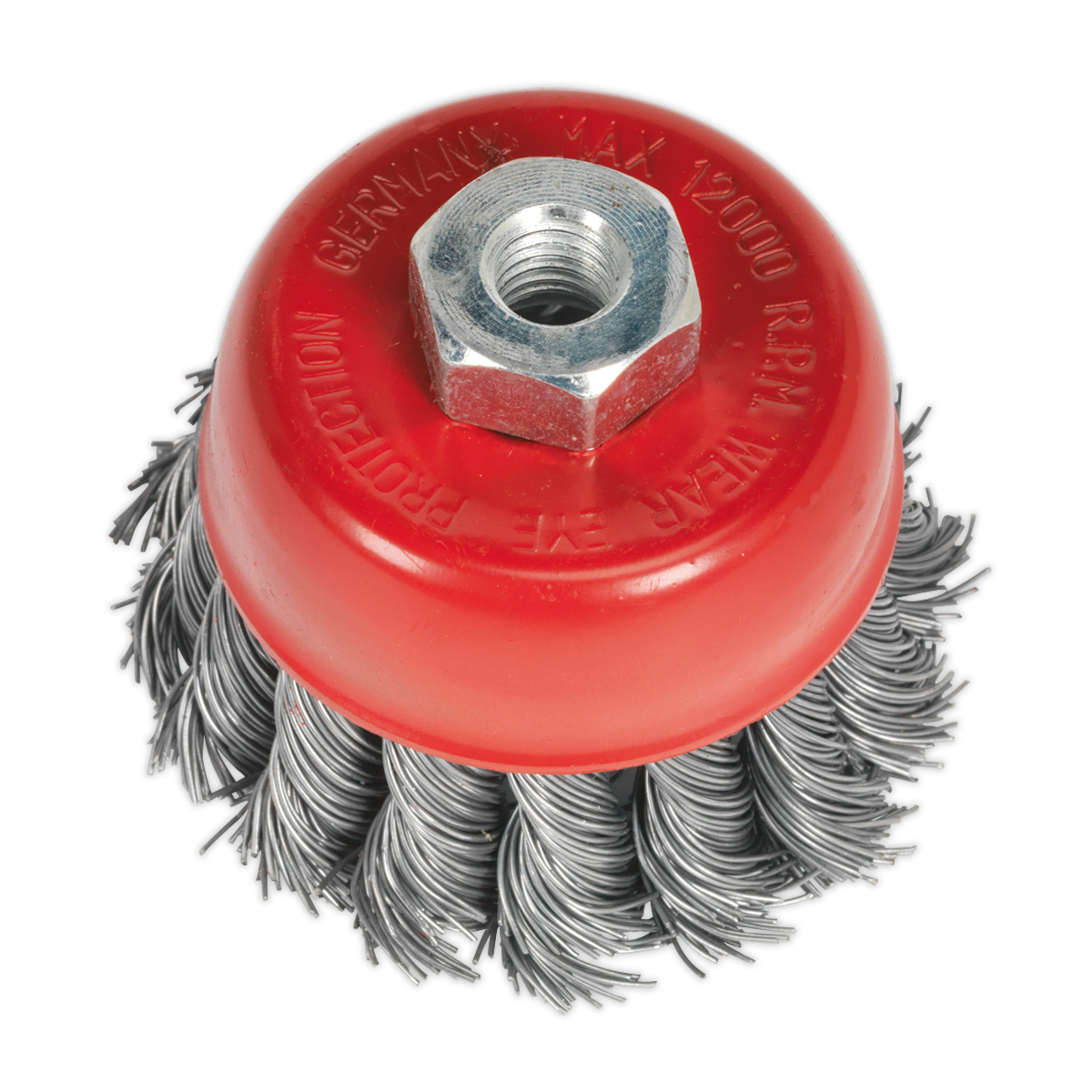 Sealey Ø65mm Twist Knot Wire Cup Brush For Power Tools M10 x 1.25mm TKCB652