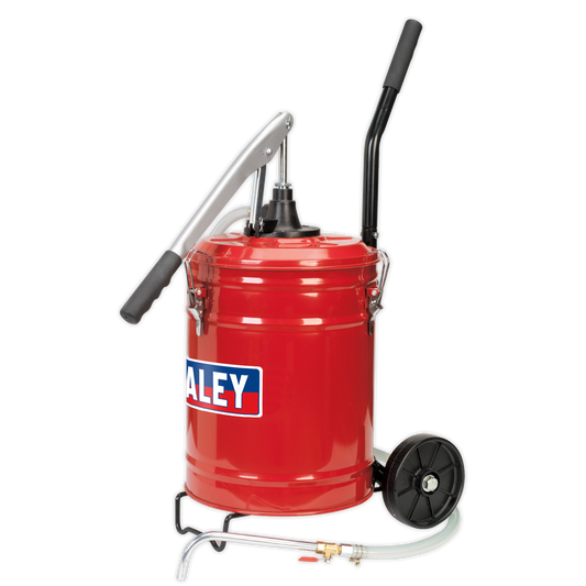 Sealey Gear Oil Dispensing Unit With Heavy Duty Wheels 20 Litres Mobile TP17