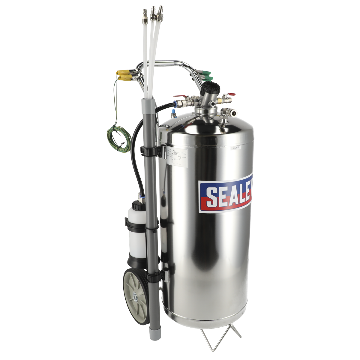 Sealey Air Operated Fuel Drainer With Venturi Type Suction Stainless 40L TP200S