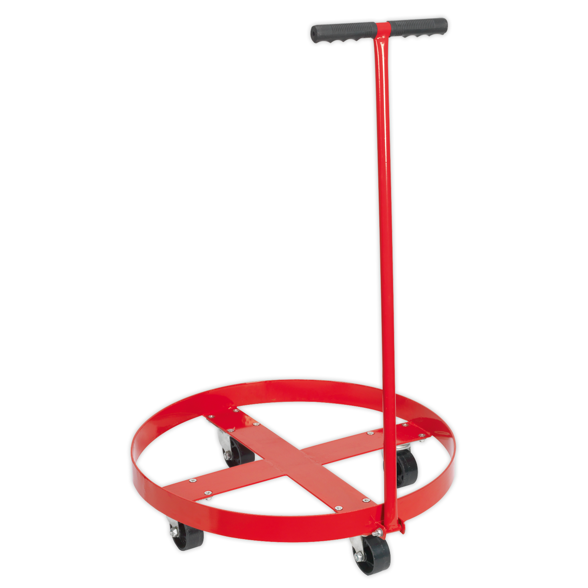 Sealey Drum Dolly With Handle & 4 Large Diameter Metal Castors 205 Litres TP205H