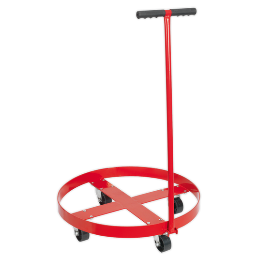 Sealey Drum Dolly With Handle & 4 Large Diameter Metal Castors 205 Litres TP205H