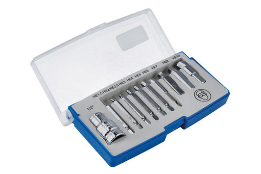 LASER 6845 11pc Damaged Cap Head Bolt Extractor Set Steel Stripped Fasteners