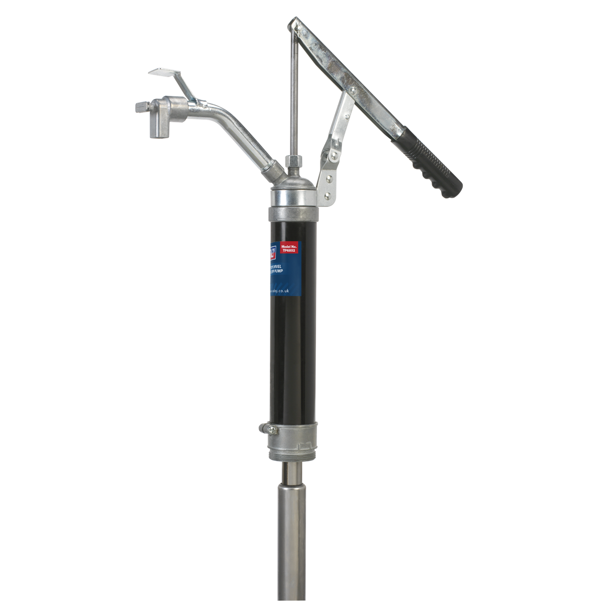 Sealey Heavy Duty Lever Pump With Swivel Handle 2" BSP Adaptor Black TP6802