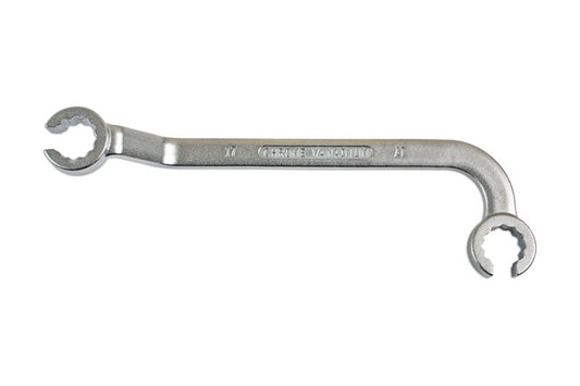 LASER 6851 Injection Lines Double Ring Spanner 17mm Chrome Vanadium Steel